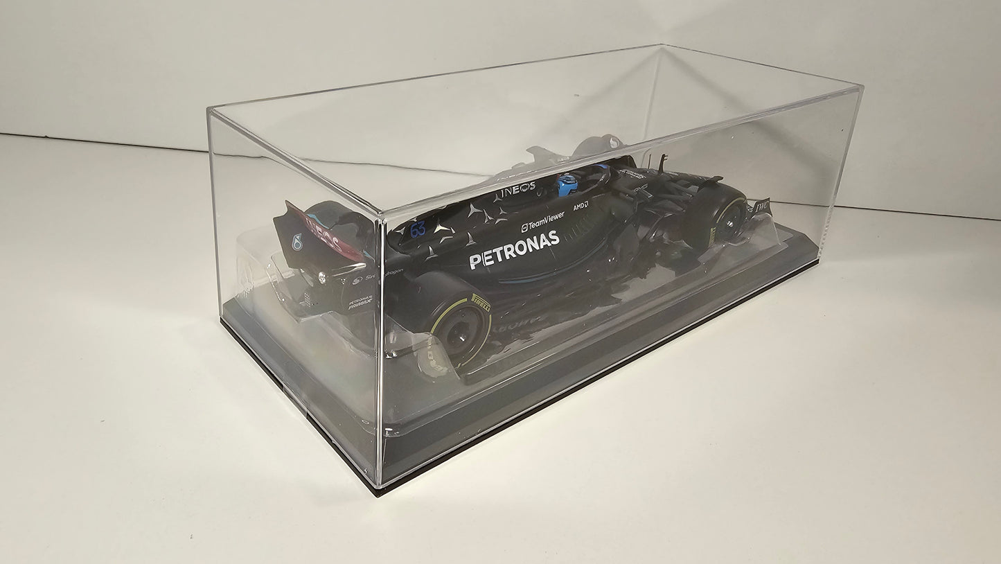 Mercedes AMG F1 W14 E Performance #63 G. Russell - 2023 - F1 Burago - Escala 1/24 c/acrílico