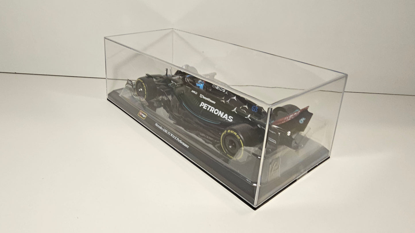 Mercedes AMG F1 W14 E Performance #63 G. Russell - 2023 - F1 Burago - Escala 1/24 c/acrílico