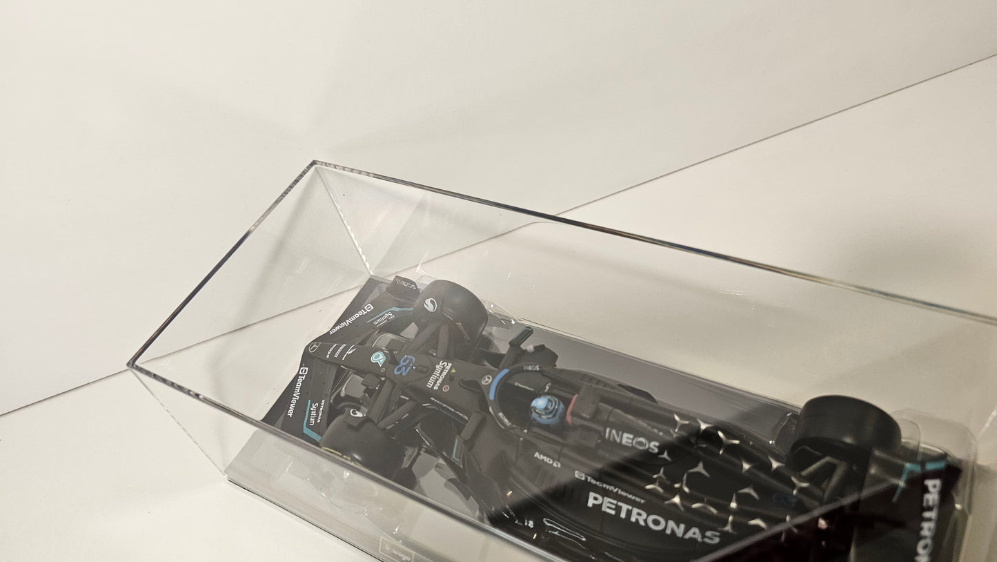 Mercedes AMG F1 W14 E Performance #63 G. Russell - 2023 - F1 Burago - Escala 1/24 c/acrílico