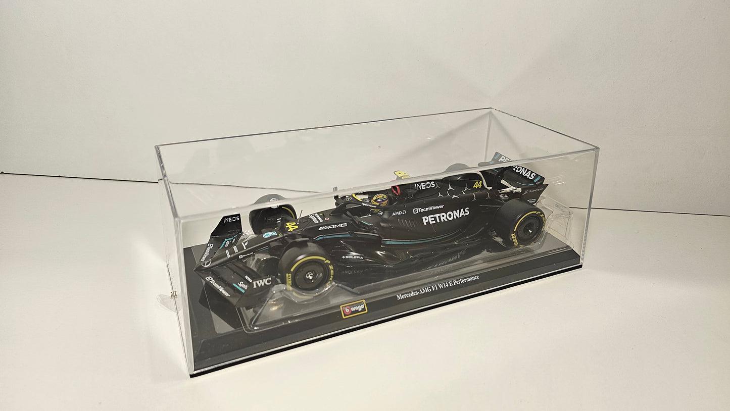 Mercedes AMG F1 W14 E Performance #44 L. Hamilton - 2023 - F1 Burago - Escala 1/24 c/acrílico