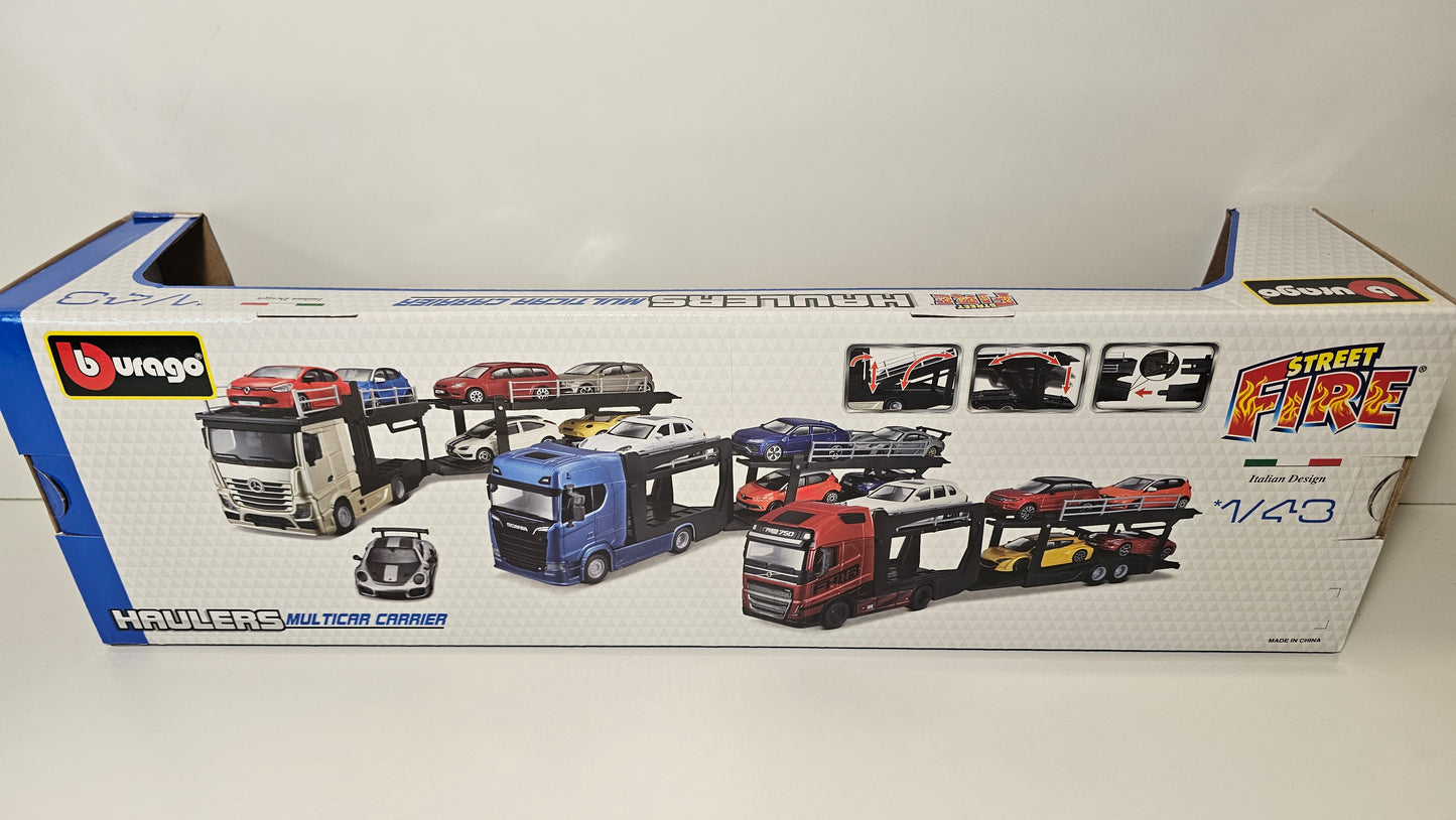 Camion Scania Mosquito con Auto de Regalo - Burago