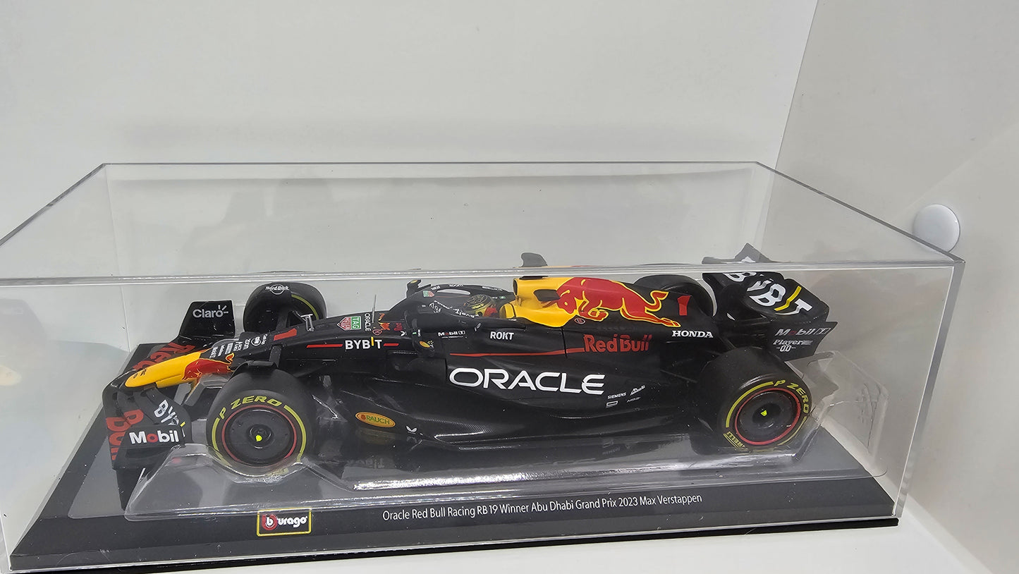 Red Bull Racing F1 RB19 #1 Max Verstappen 2023 - F1 Burago - Escala 1/24 c/acrílico
