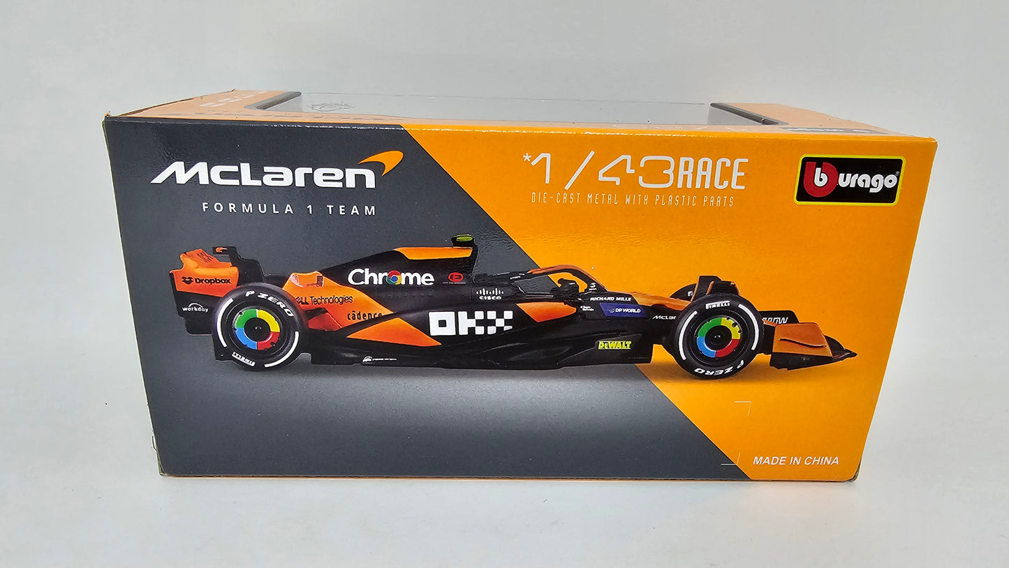 MCLAREN Formula 1 Team MCL38 #81 Oscar Piastri 2024 - F1 Burago Escala 1/43