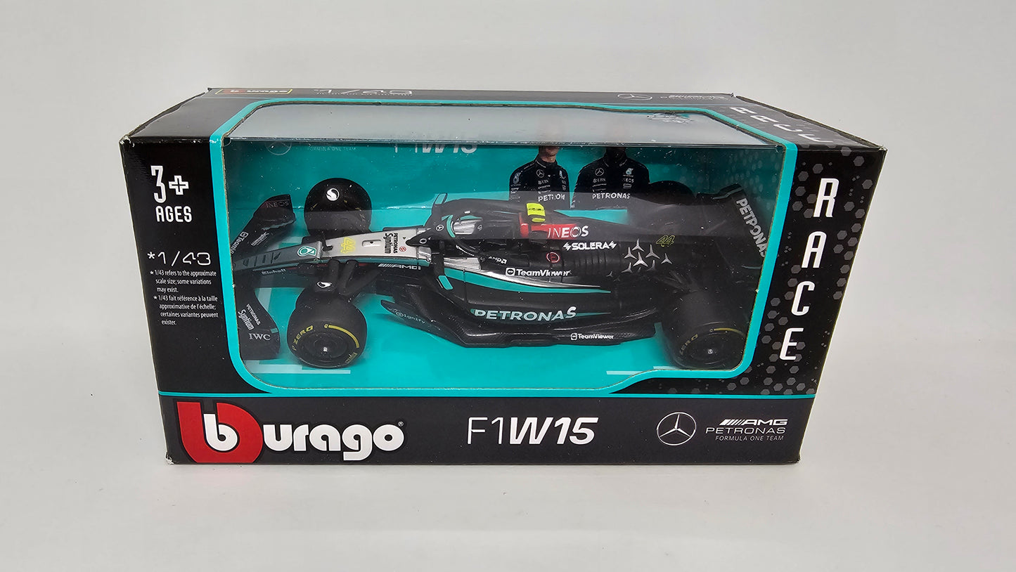 Mercedes AMG F1 W15 #44 Lewis Hamilton - 2024 - F1 Burago Escala 1/43