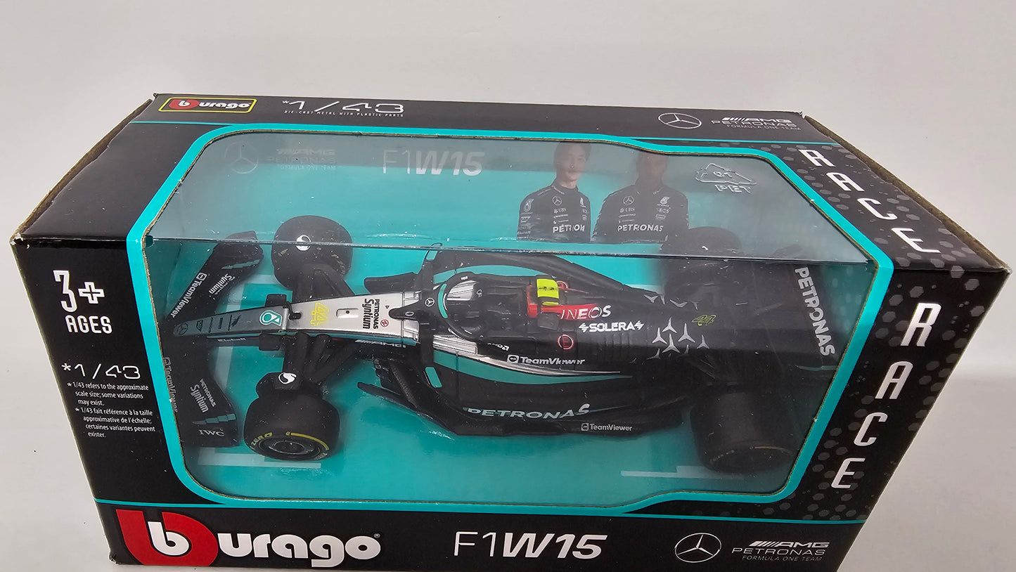 Mercedes AMG F1 W15 #44 Lewis Hamilton - 2024 - F1 Burago Escala 1/43
