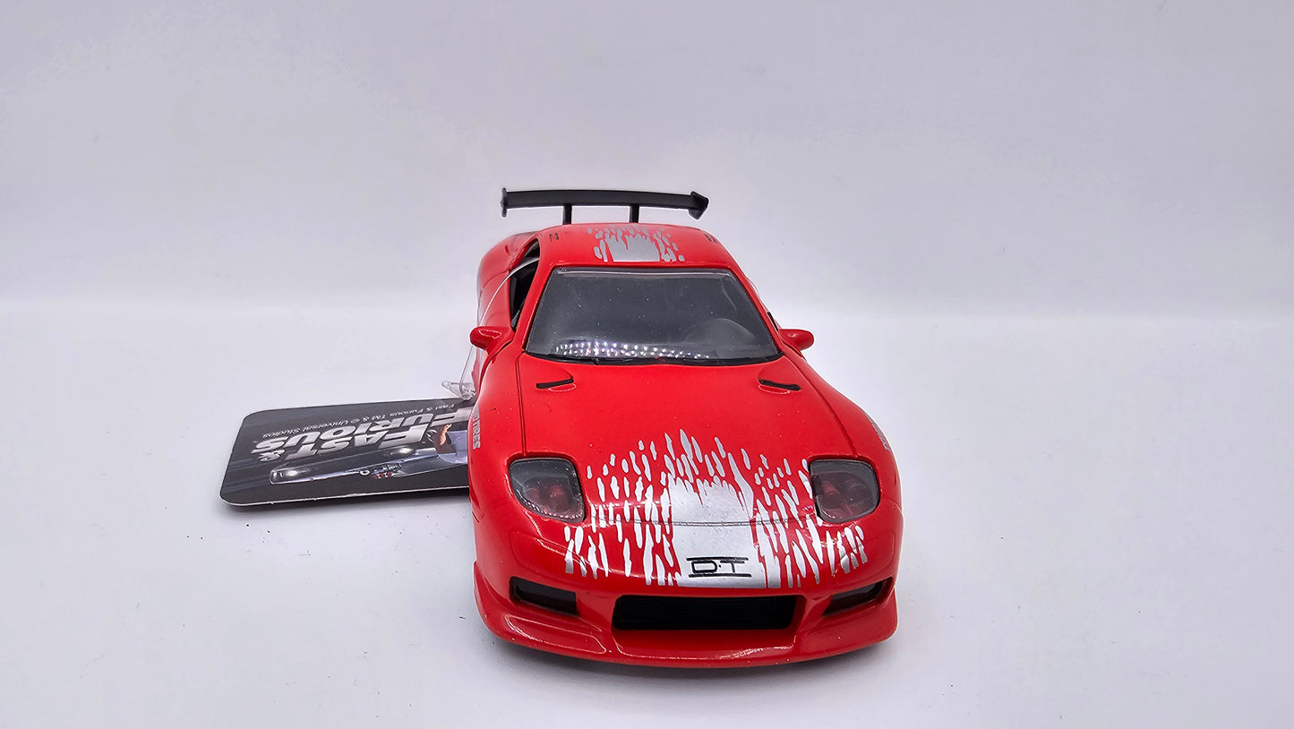 Mazda RX-7 1993 de Dominic Toretto - "RAPIDO Y FURIOSO" - Escala 1/32 - Jada