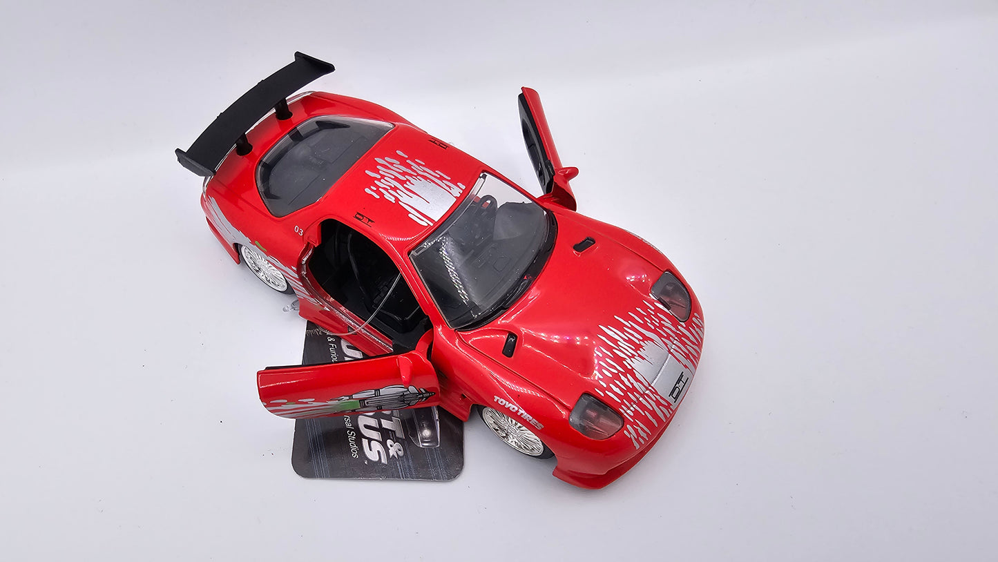 Mazda RX-7 1993 de Dominic Toretto - "RAPIDO Y FURIOSO" - Escala 1/32 - Jada