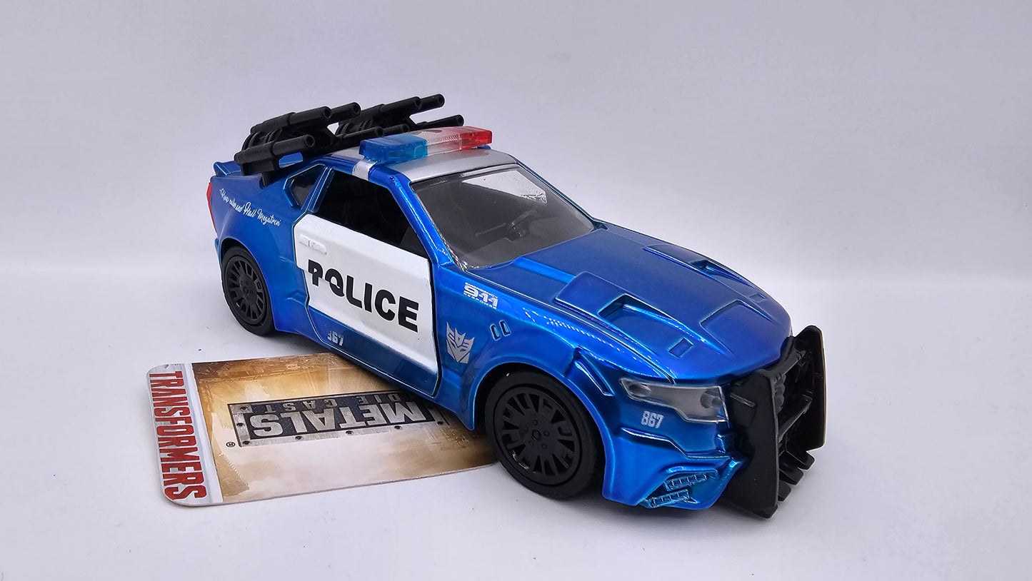 Auto de Policia Mustang Barricada - Transformers 5 - Escala 1/32 - Jada