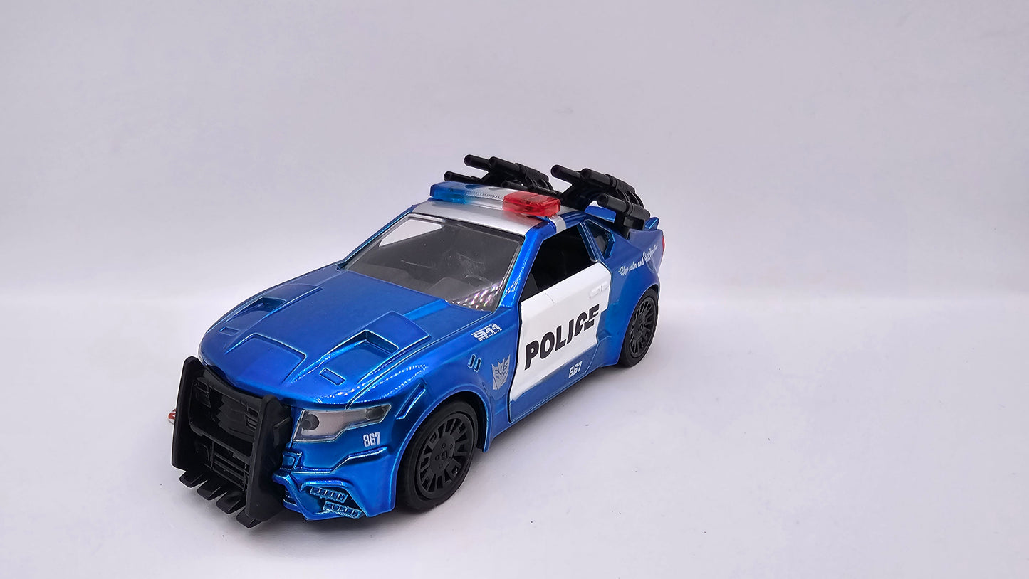 Auto de Policia Mustang Barricada - Transformers 5 - Escala 1/32 - Jada