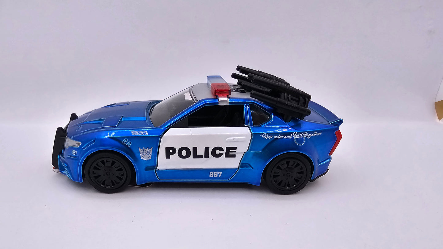 Auto de Policia Mustang Barricada - Transformers 5 - Escala 1/32 - Jada