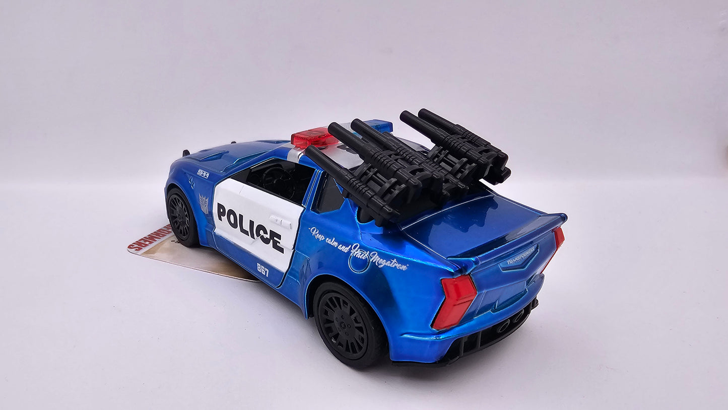 Auto de Policia Mustang Barricada - Transformers 5 - Escala 1/32 - Jada