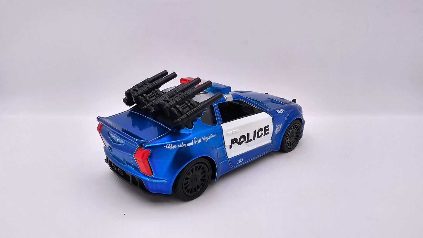 Auto de Policia Mustang Barricada - Transformers 5 - Escala 1/32 - Jada