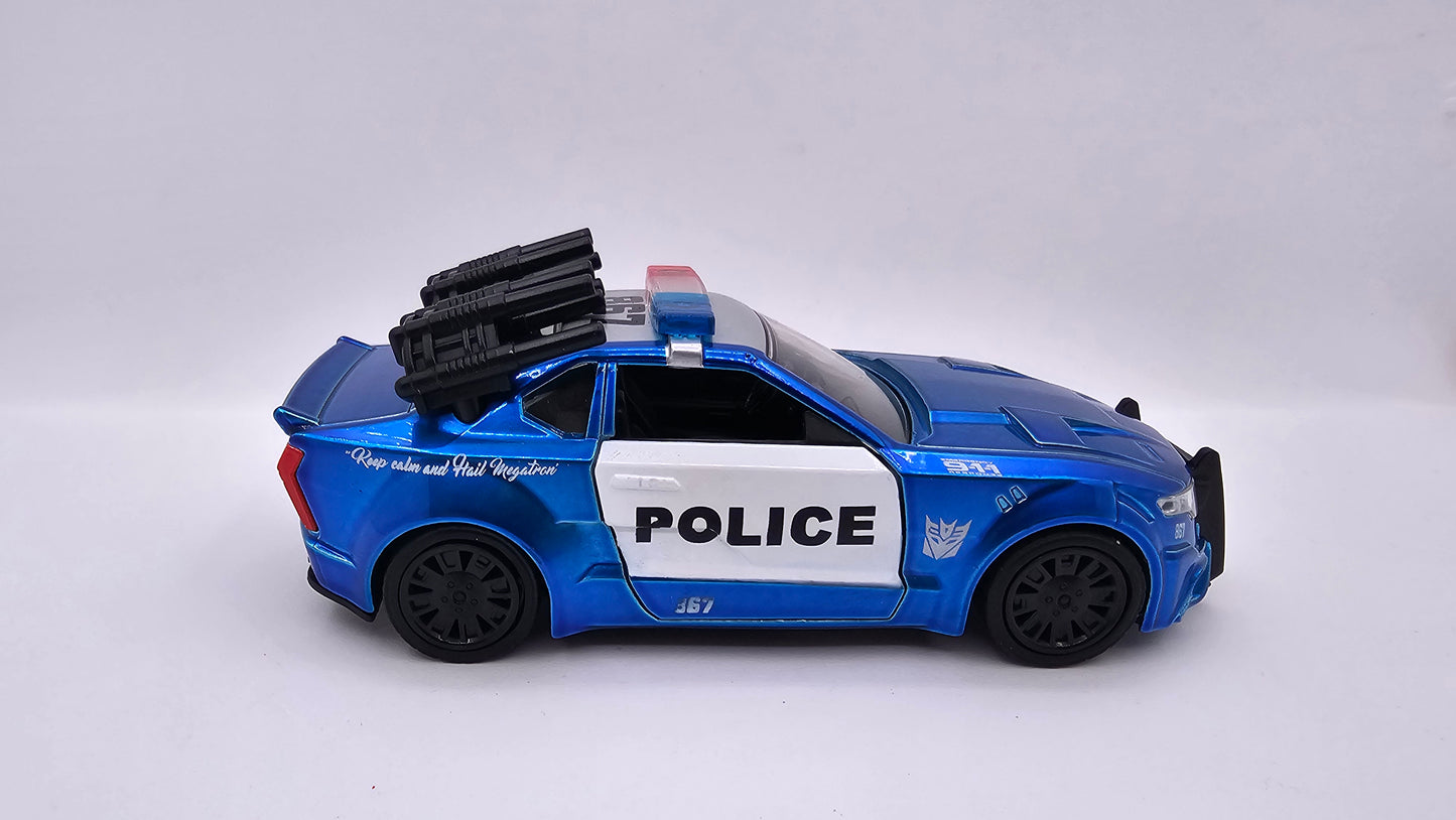 Auto de Policia Mustang Barricada - Transformers 5 - Escala 1/32 - Jada