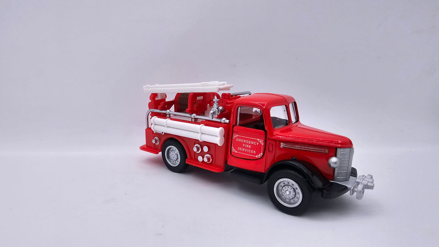 Camion de Bomberos Clasico - Escala 1/38 - GOKI - (Sin Caja)
