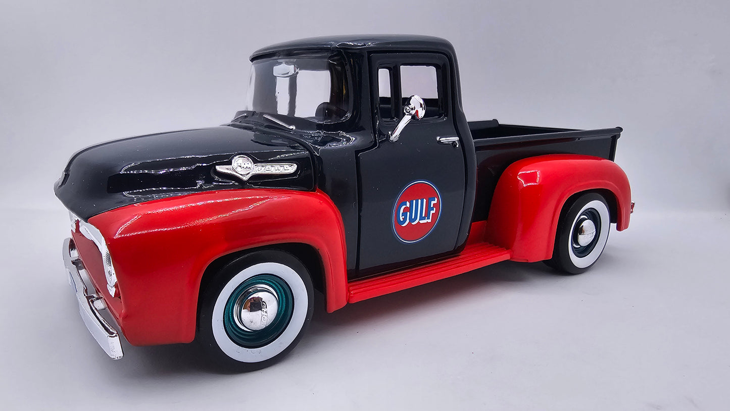 Ford F-100 Pick Up 1955/56 GULF - Escala 1/24 - Motormax (sin caja)