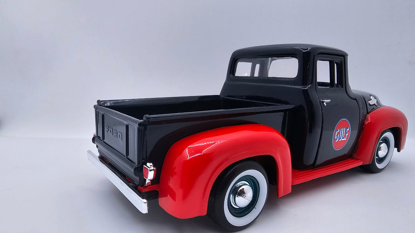 Ford F-100 Pick Up 1955/56 GULF - Escala 1/24 - Motormax (sin caja)