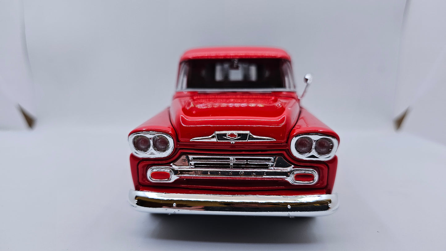 Chevy Apache 1958 Grúa - Escala 1/24 - Motormax (sin caja)