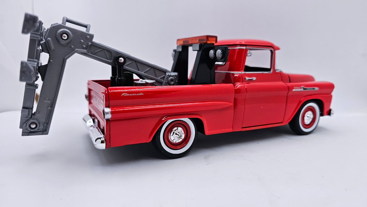 Chevy Apache 1958 Grúa - Escala 1/24 - Motormax (sin caja)