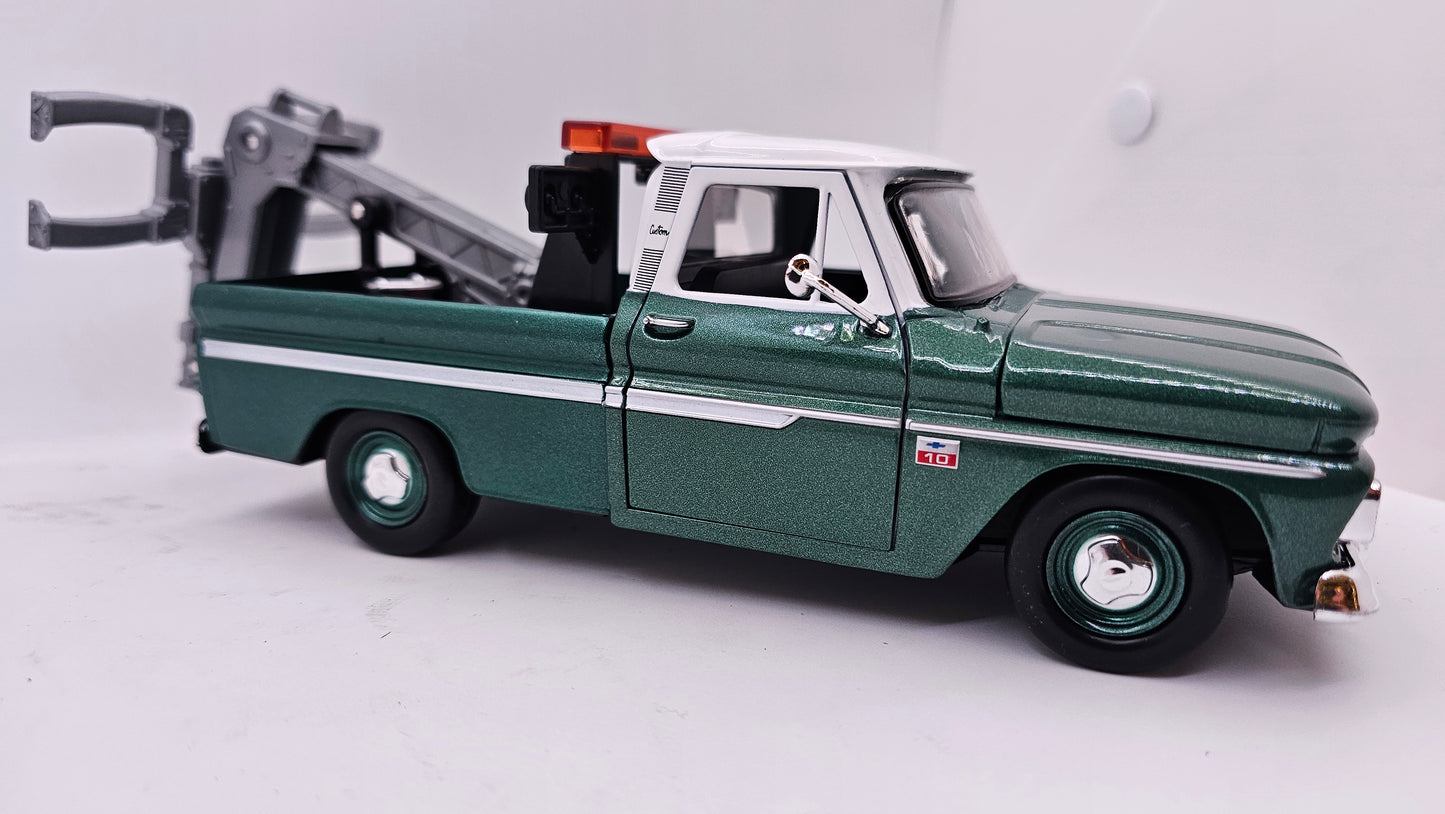 Chevy C10 Pick Up 1966 Grúa - Escala 1/24 - Motormax (sin caja)
