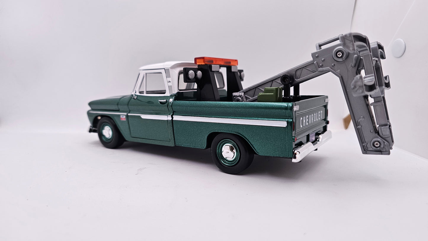 Chevy C10 Pick Up 1966 Grúa - Escala 1/24 - Motormax (sin caja)