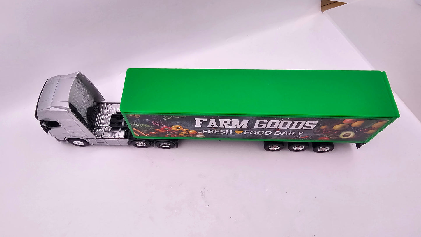 Camion Furgon Volvo FH - Escala 1/64 - Welly - (Sin Caja)