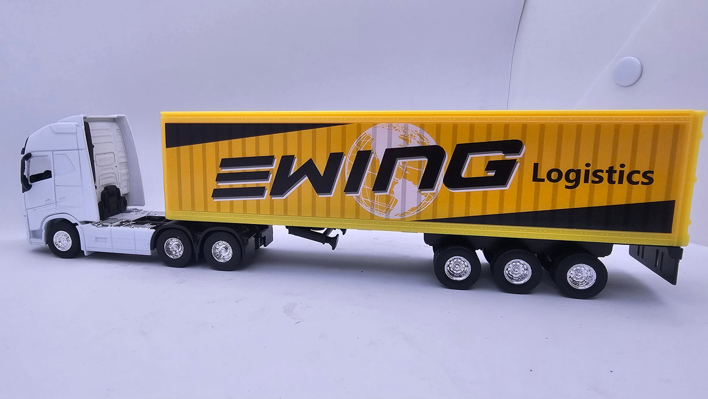 Camion Furgon Volvo FH - Escala 1/64 - Welly - (Sin Caja)