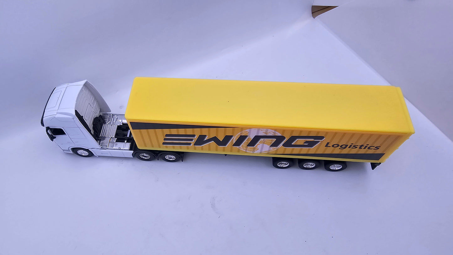 Camion Furgon Volvo FH - Escala 1/64 - Welly - (Sin Caja)