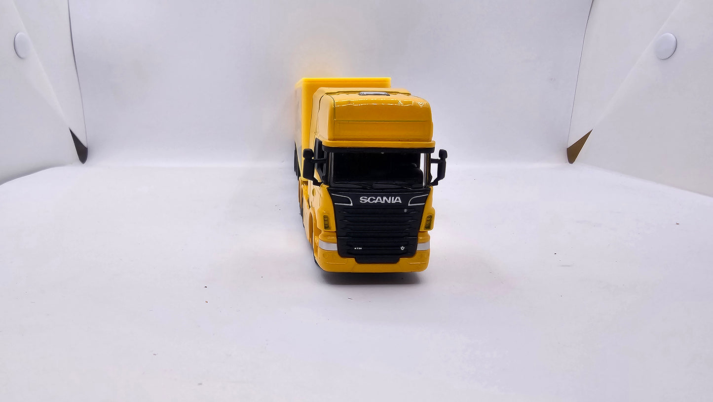 Camion Furgon Scania V8 R730 - Escala 1/64 - Welly - (Sin Caja)