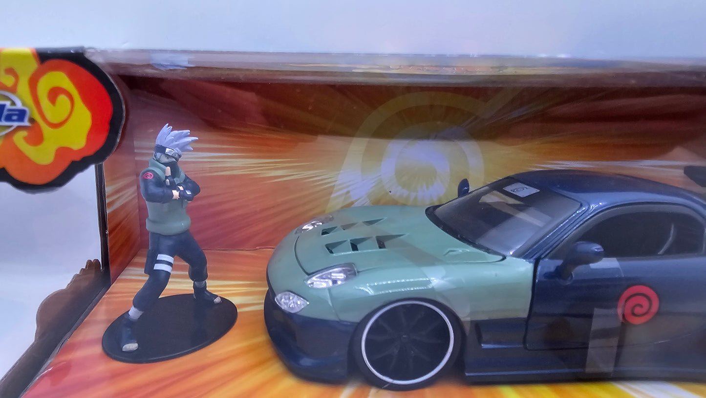 Mazda RX-7 1993 de Naruto "KAKASHI HATAKE" c/Personaje - Escala 1/24 - Jada