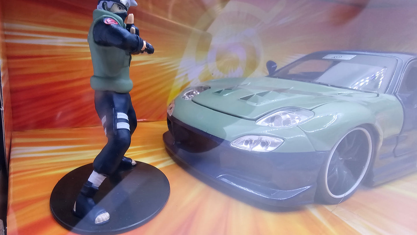 Mazda RX-7 1993 de Naruto "KAKASHI HATAKE" c/Personaje - Escala 1/24 - Jada