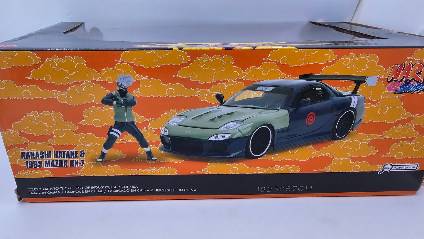 Mazda RX-7 1993 de Naruto "KAKASHI HATAKE" c/Personaje - Escala 1/24 - Jada