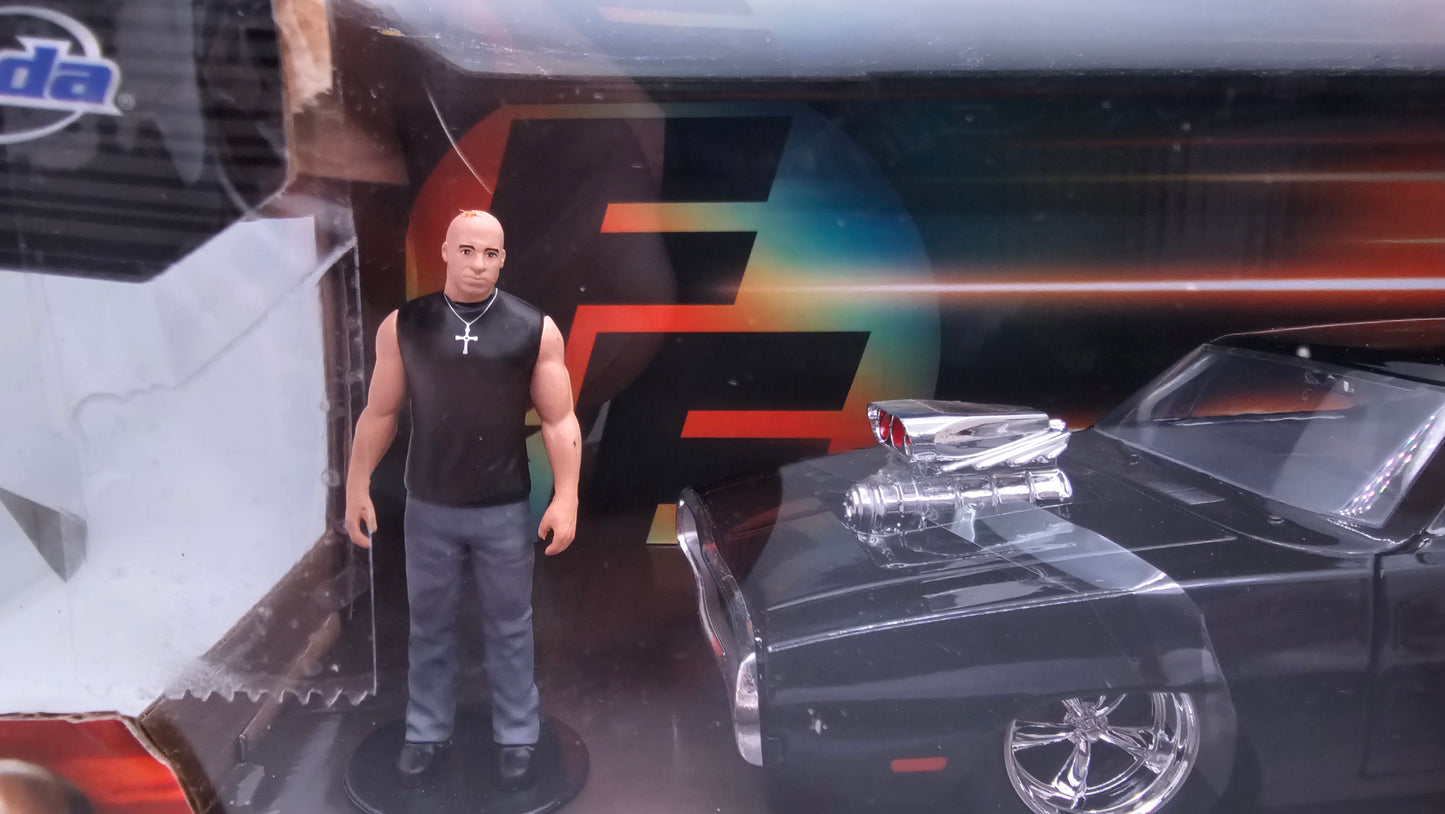 Dodge Charger R/T "Rápido y Furioso" c/Personaje de Dominic Toretto - Escala 1/24 - Jada