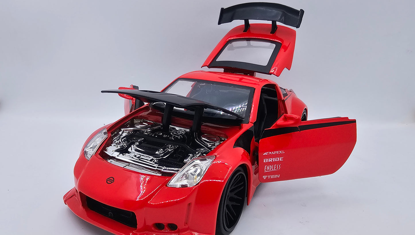 Nissan 350Z (Z33) 2003 - Escala 1/24 - Jada (sin caja)