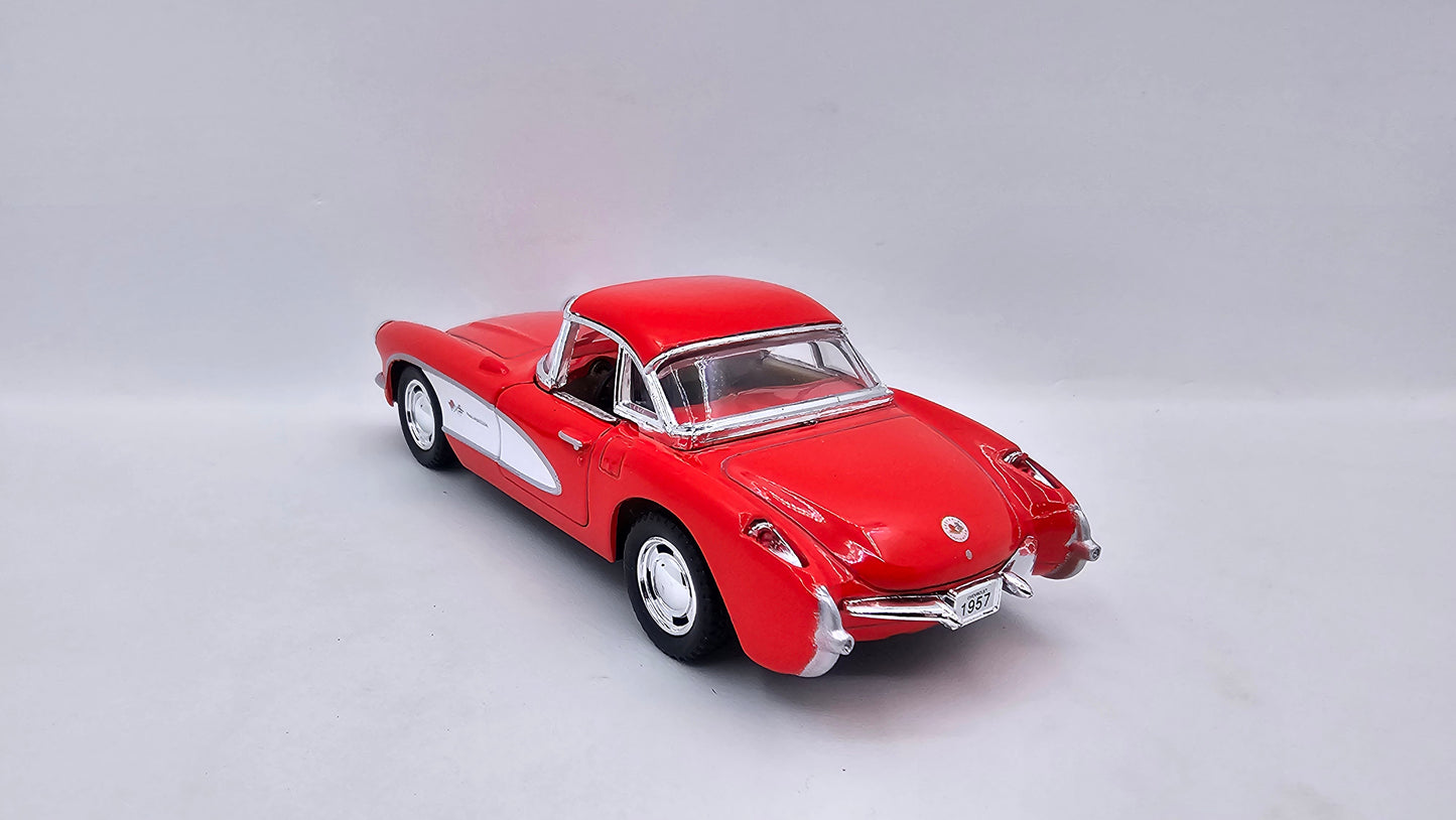 Chevrolet Corvette 1957 - Escala 1/34 - Kinsmart - (Sin caja)
