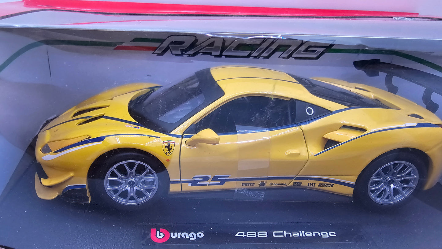 Ferrari 488 Challenge - Escala 1/24 - Burago
