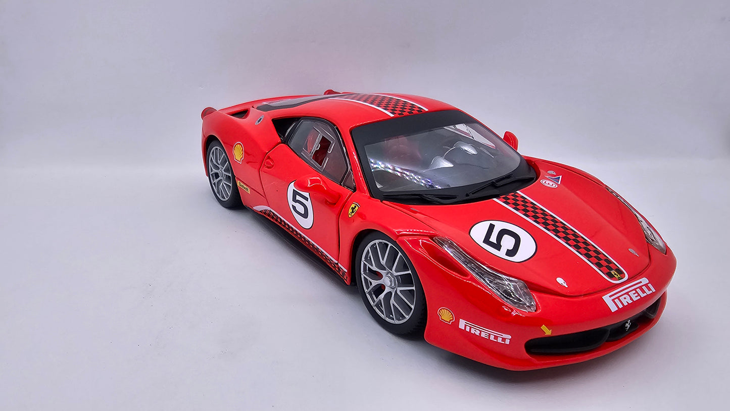 Ferrari 458 Challenge - Escala 1/24 - Burago - (Sin caja)