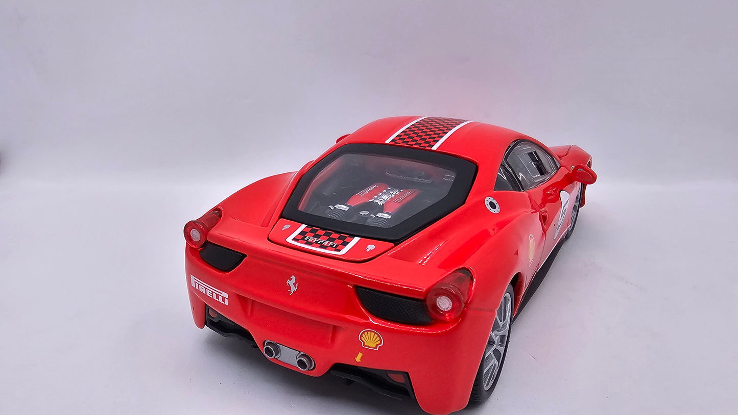 Ferrari 458 Challenge - Escala 1/24 - Burago - (Sin caja)