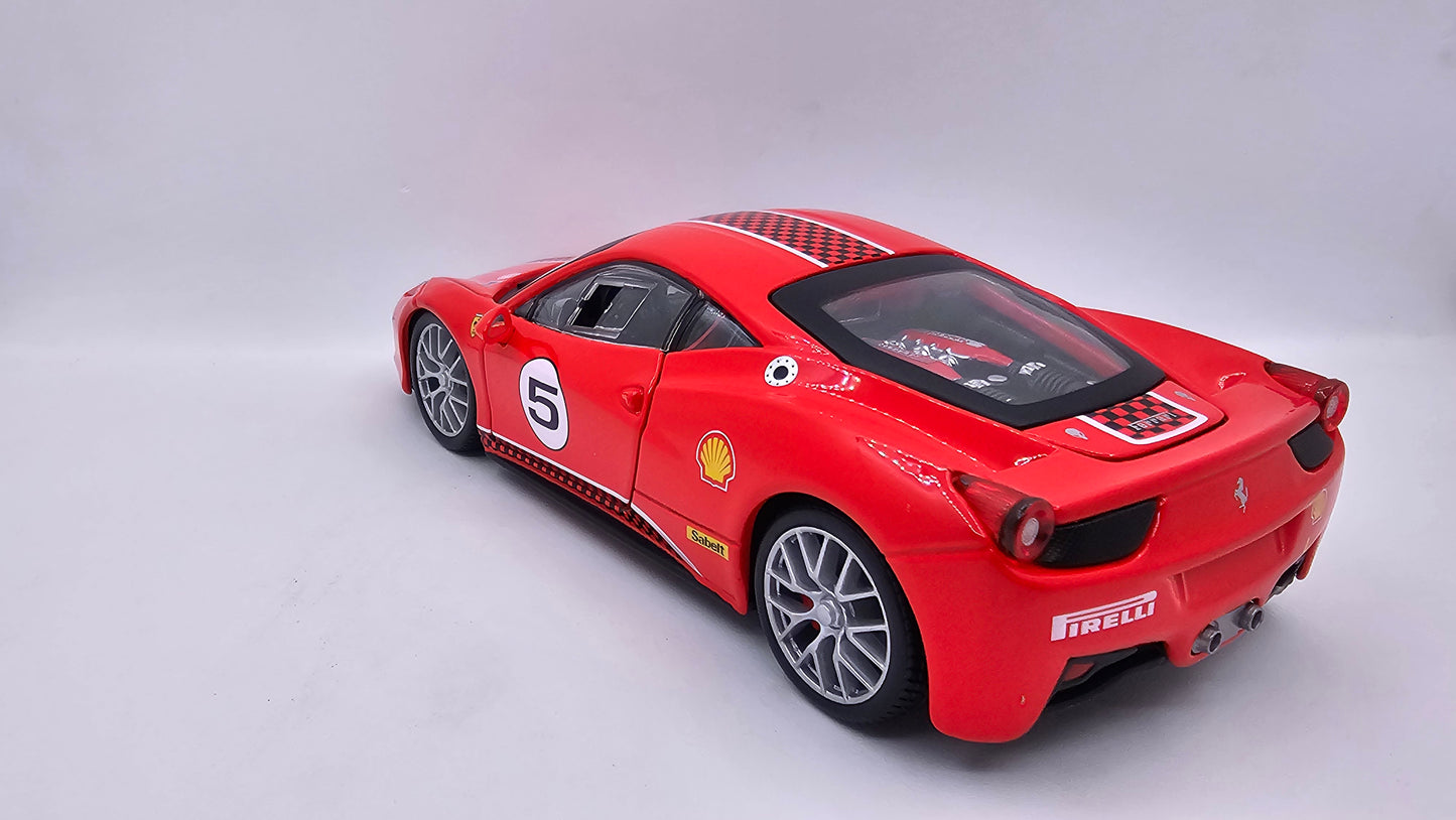 Ferrari 458 Challenge - Escala 1/24 - Burago - (Sin caja)