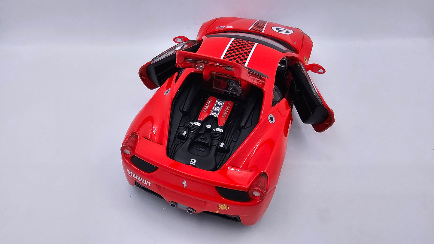 Ferrari 458 Challenge - Escala 1/24 - Burago - (Sin caja)