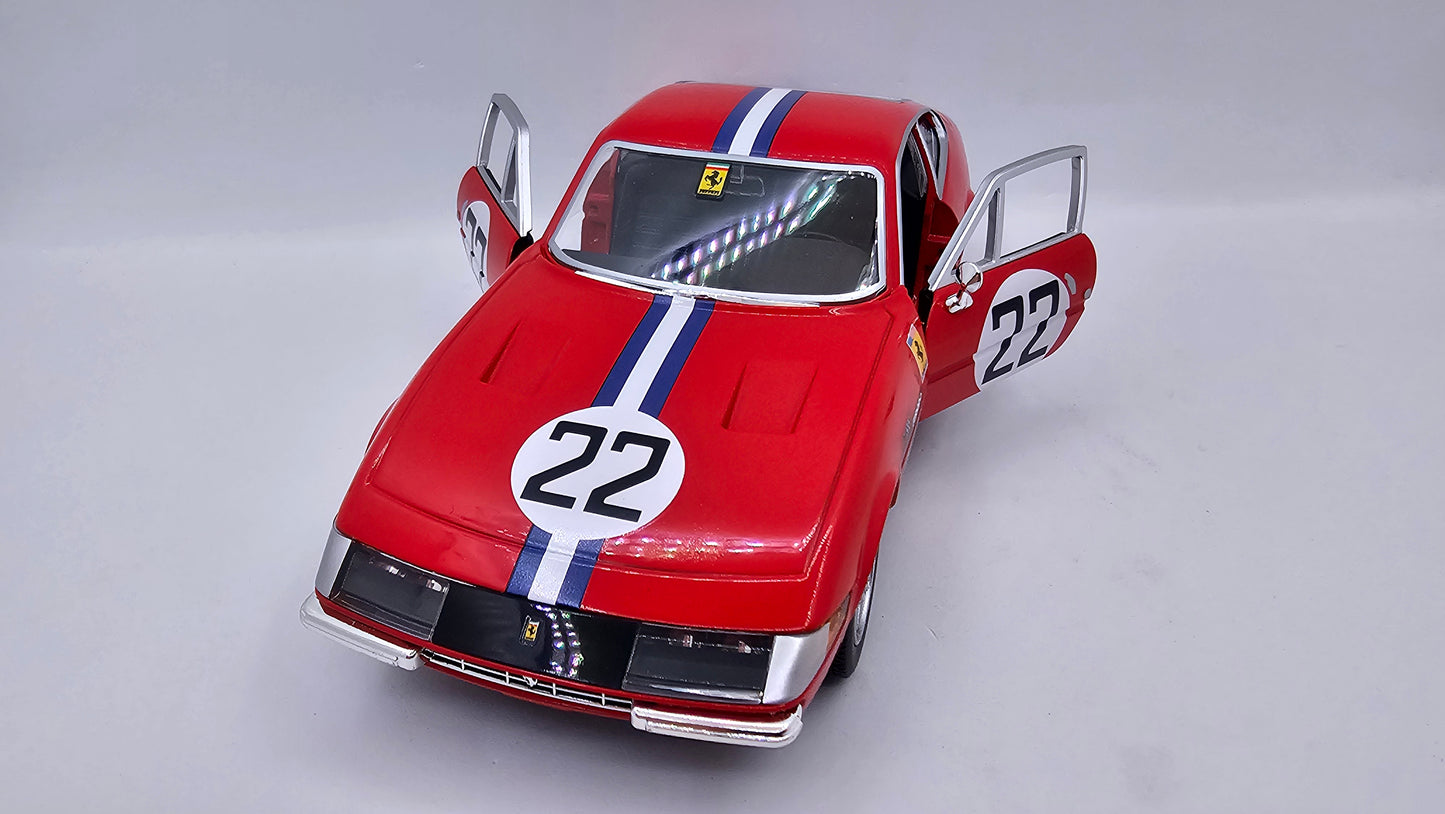 Ferrari 365 GTB4 Competizione - Escala 1/24 - Burago - (Sin caja)
