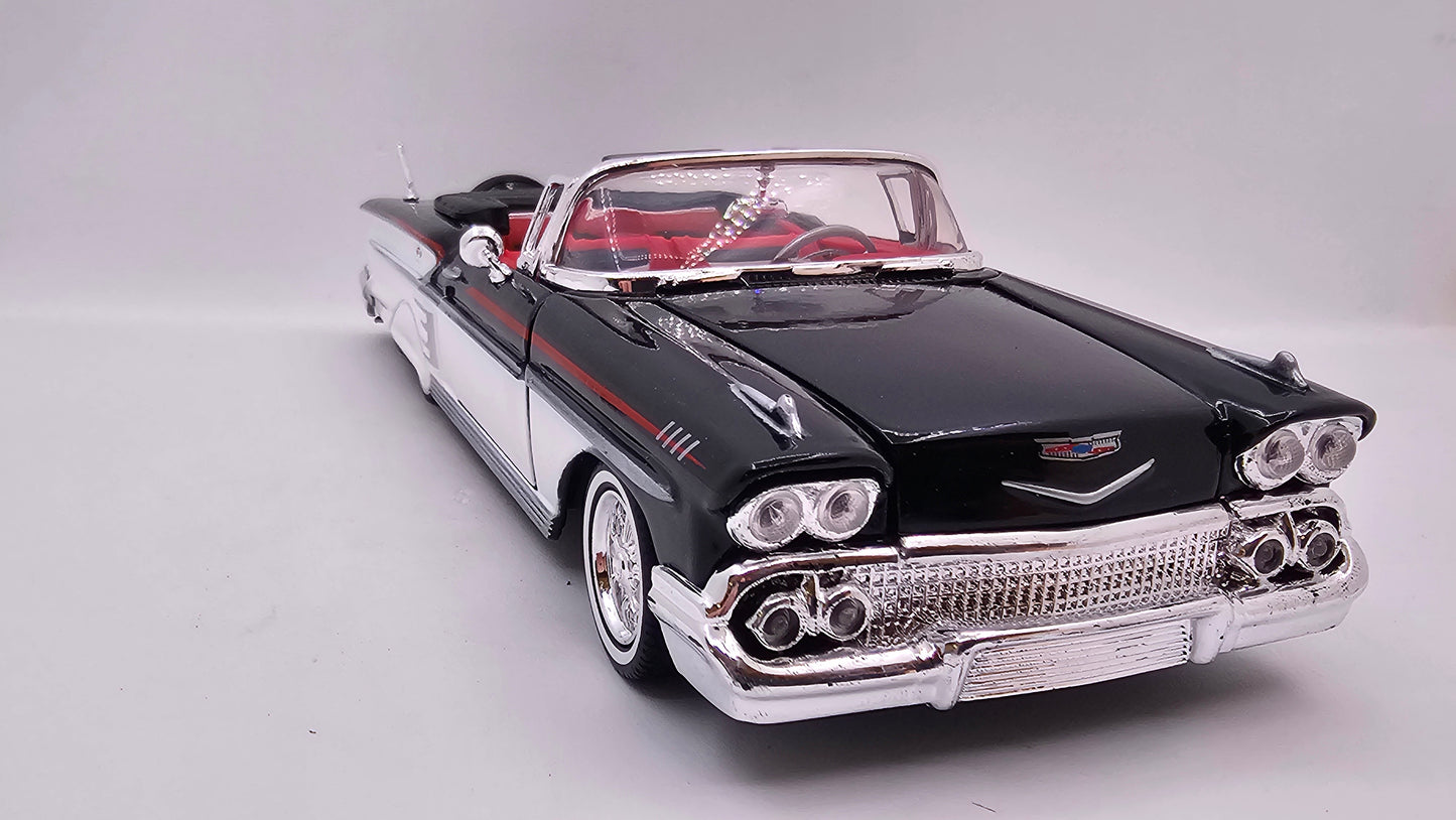 Chevrolet Impala Custom 1958 - Escala 1/24 - MotorMax - (Sin caja)
