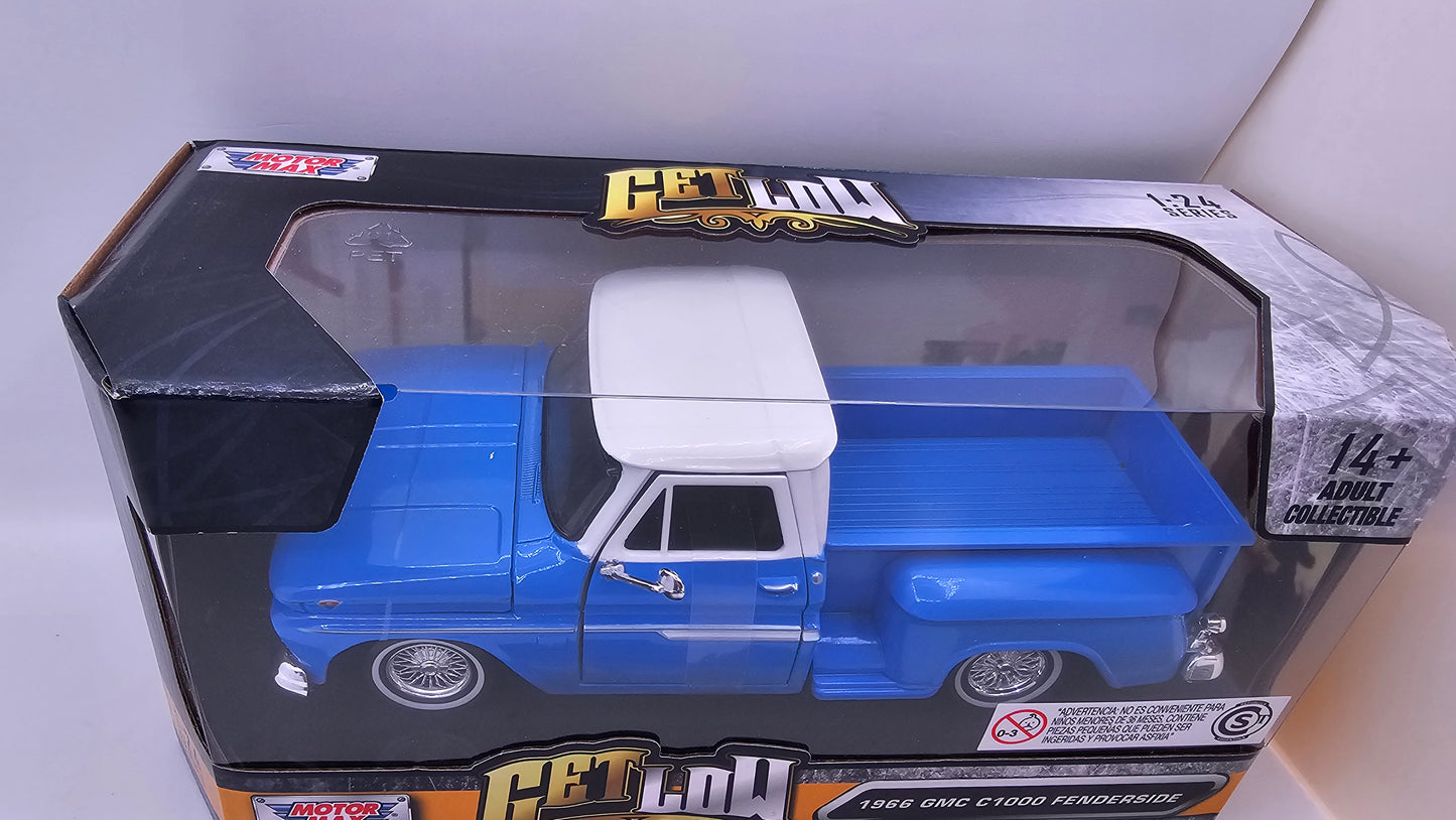 GMC C1000 FENDERSIDE 1966 CUSTOM - Escala 1/24 - Motormax