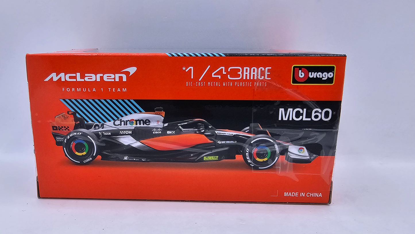 MCLAREN Formula 1 Team MCL60 #81 Oscar Piastri 2023 - F1 Burago Escala 1/43