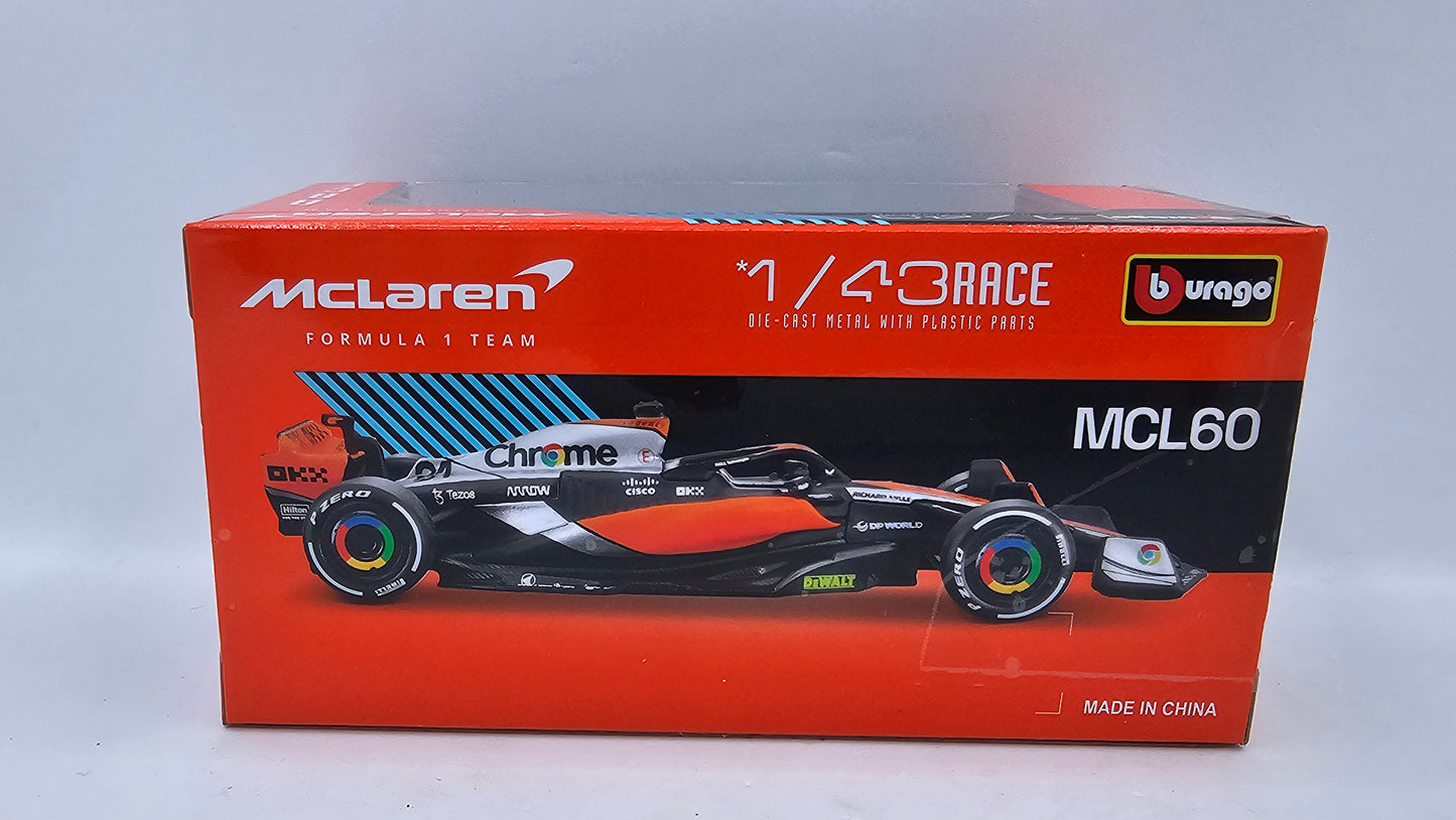 MCLAREN Formula 1 Team MCL60 #4 Lando Norris 2023 - F1 Burago Escala 1/43