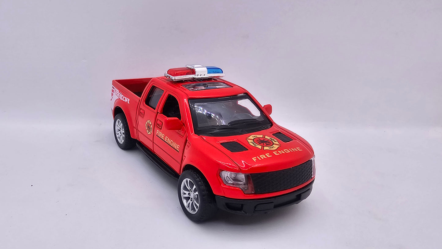 Ford F-150 Raptor De Bomberos - Escala 1/32 - CD Toys