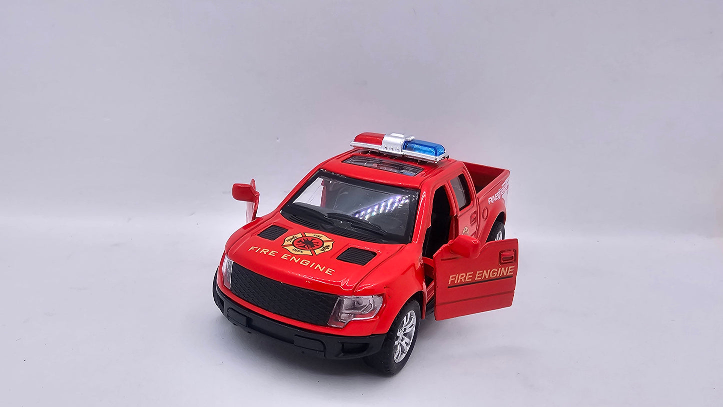 Ford F-150 Raptor De Bomberos - Escala 1/32 - CD Toys