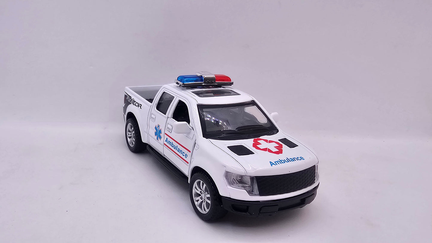 Ford F-150 Raptor Ambulancia - Escala 1/32 - CD Toys