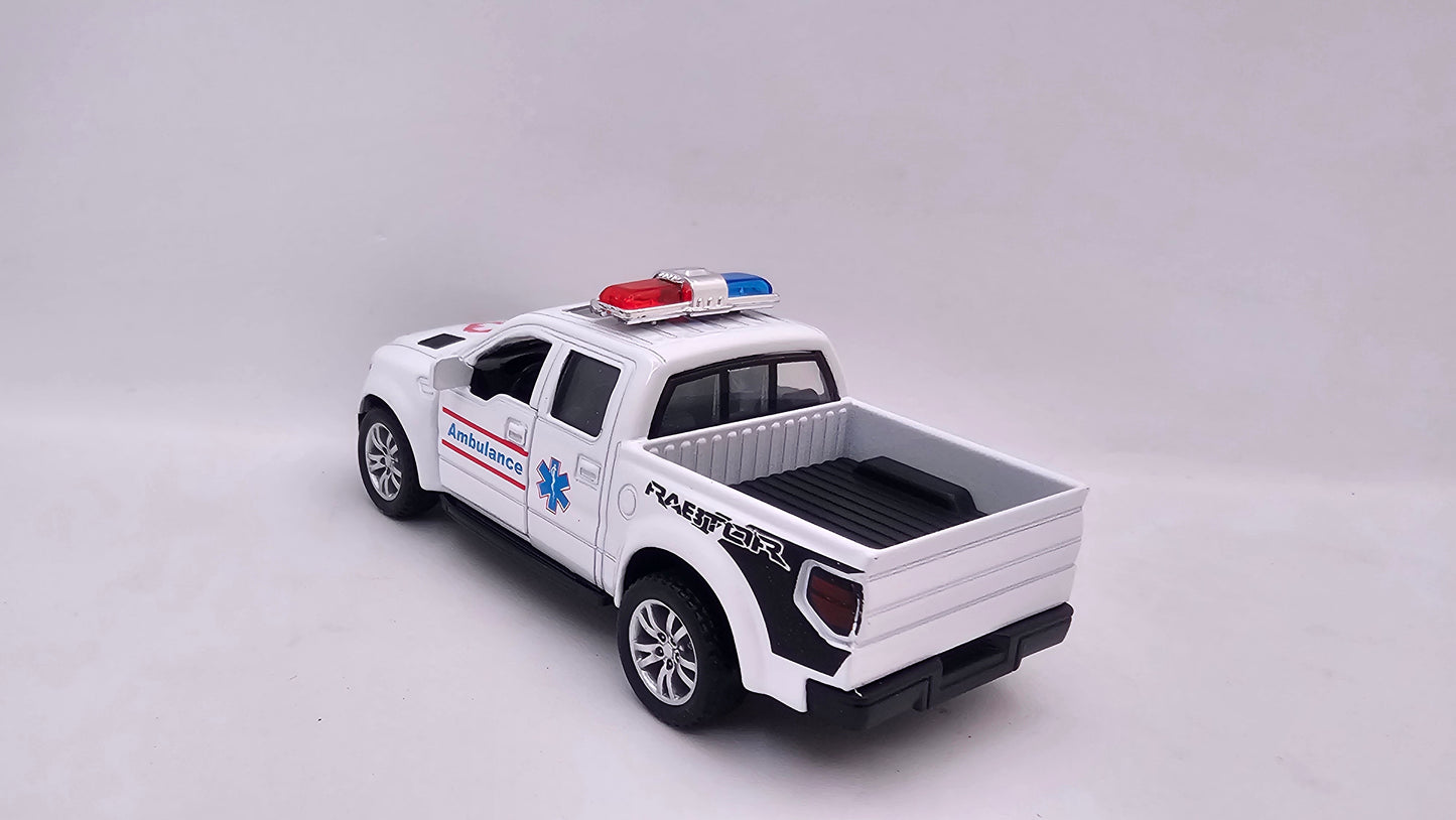 Ford F-150 Raptor Ambulancia - Escala 1/32 - CD Toys