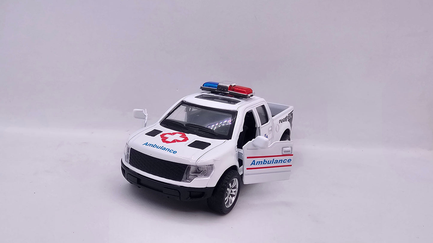 Ford F-150 Raptor Ambulancia - Escala 1/32 - CD Toys