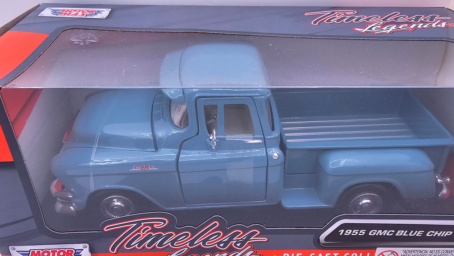 GMC Blue Chip Pick Up 1955 - Escala 1/24 - Motormax